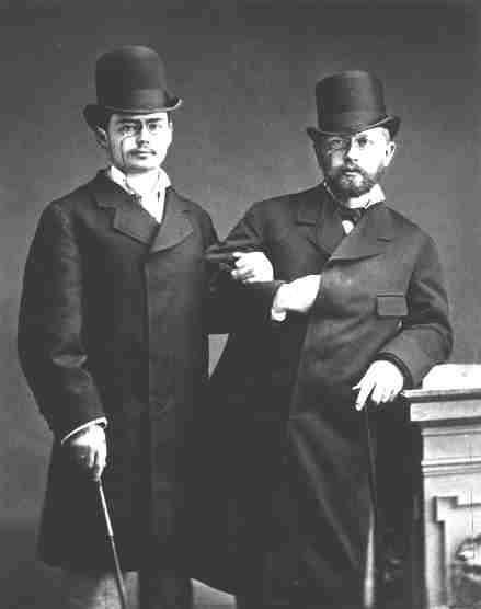 Iosif Kotek (1855-1885) with Tchaikovsky (right) pictured in 1877