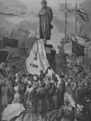 The unveiling of the Pushkin monument in Moscow, June 1880